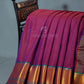 Kalanetha Magenta Pink Colour Zari Kanchi Style Pure Narayanpet Cotton Saree By Gayathri Reddy Designer Studio | Swadesiicart