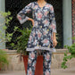 Vaasva Women Black Printed Cord Set With Printed Pants - Swadesiicart