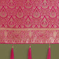 Monjolika Fashion Hot Pink With Gold Bordar Banarasi Woven Satin Saree | Swadesiicart