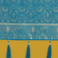 Monjolika Fashion Cyan blue With Gold Bordar Banarasi Woven Satin Saree | Swadesiicart