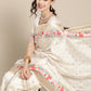 Saree Mall Off White & Golden Woven Design Banarasi Saree | Swadesiicart