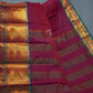Kalanetha Magenta Pink Colour Zari Kanchi Style Pure Narayanpet Cotton Saree By Gayathri Reddy Designer Studio | Swadesiicart
