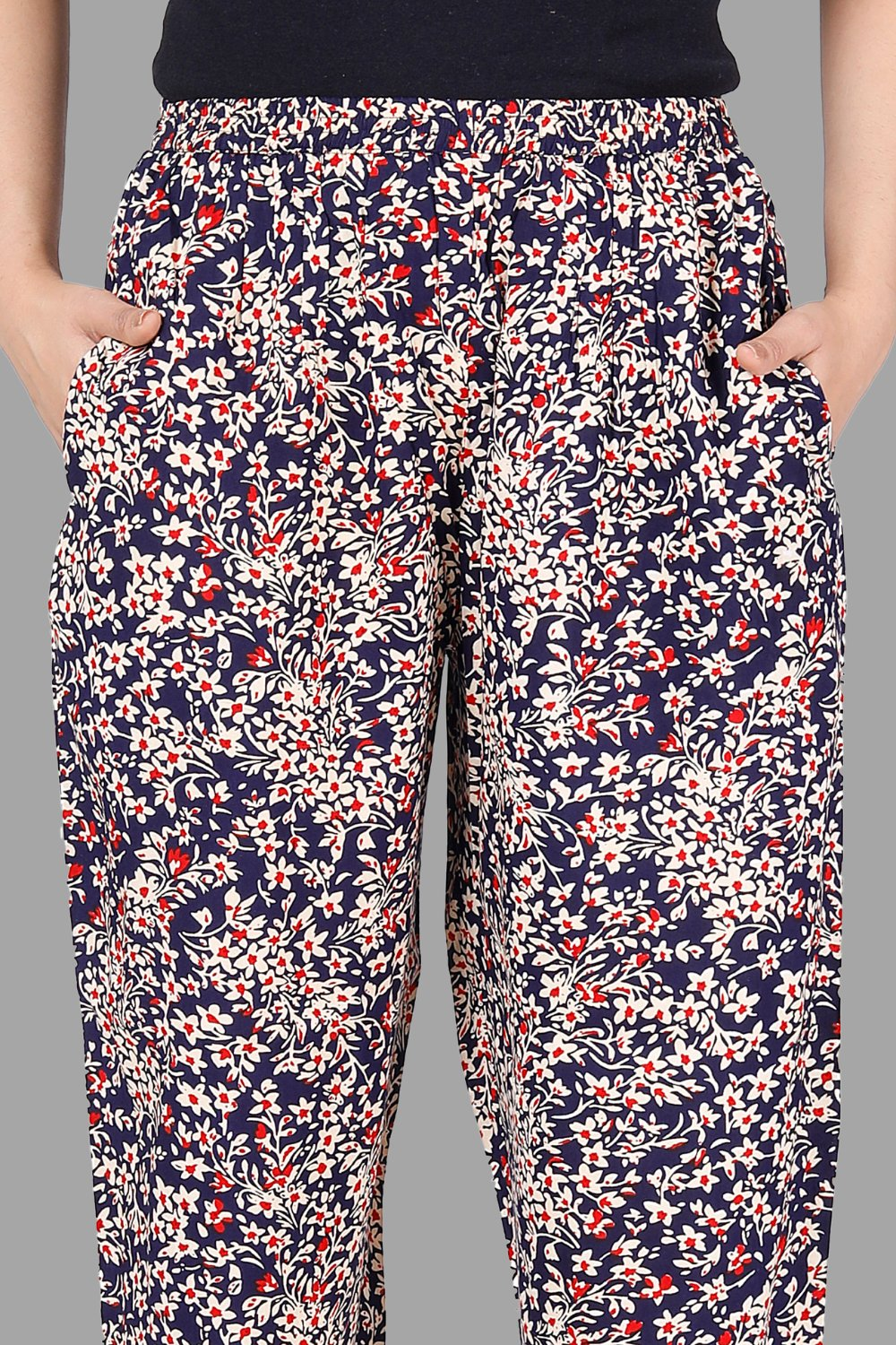 House of RP Women's Multicolor Rayon Printed Trousers | Swadesiicart