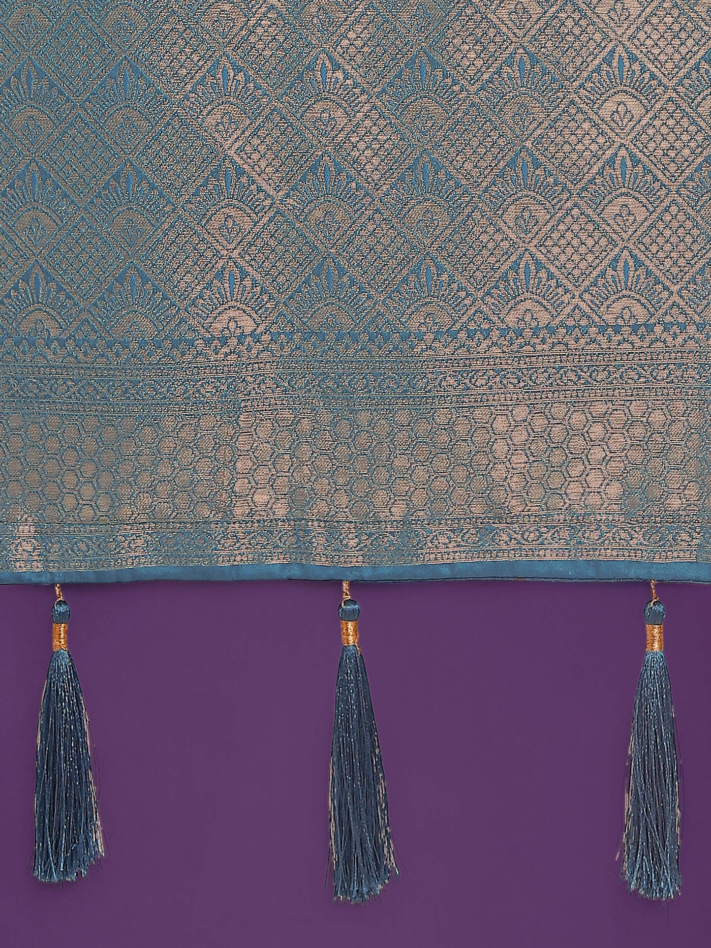 Monjolika Fashion Flattering Cyan blue Banarasi Satin Silk Zari Weaving Work Designer Saree | Swadesiicart