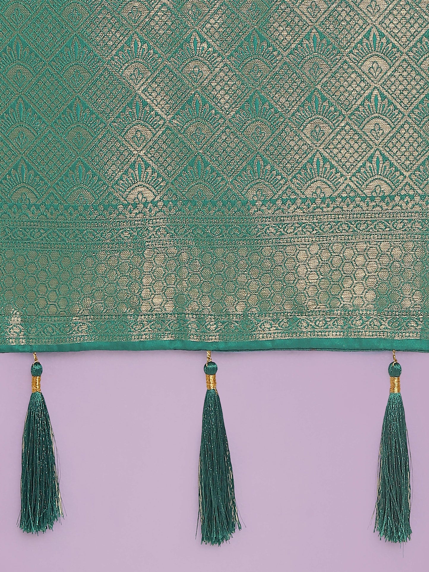 Monjolika Fashion Flattering Turquoise Banarasi Satin Silk Zari Weaving Work Designer Saree | Swadesiicart