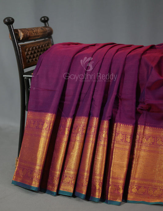 Kalanetha Jamuni With Zari Kanchi Style Pure Narayanpet Cotton Saree By Gayathri Reddy Designer Studio | Swadesiicart