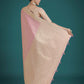 Monjolika Fashion Wonderful Light Lilac Soft Banarasi Satin Silk Leheriya Design Saree | Swadesiicart