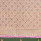 Monjolika Fashion Wonderful Light Pink Soft Banarasi Satin Silk Leheriya Design Saree | Swadesiicart