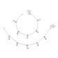 AanyaCentric Silver Plated Traditional Anklets Payal - Classic and Stylish for Women and Girls