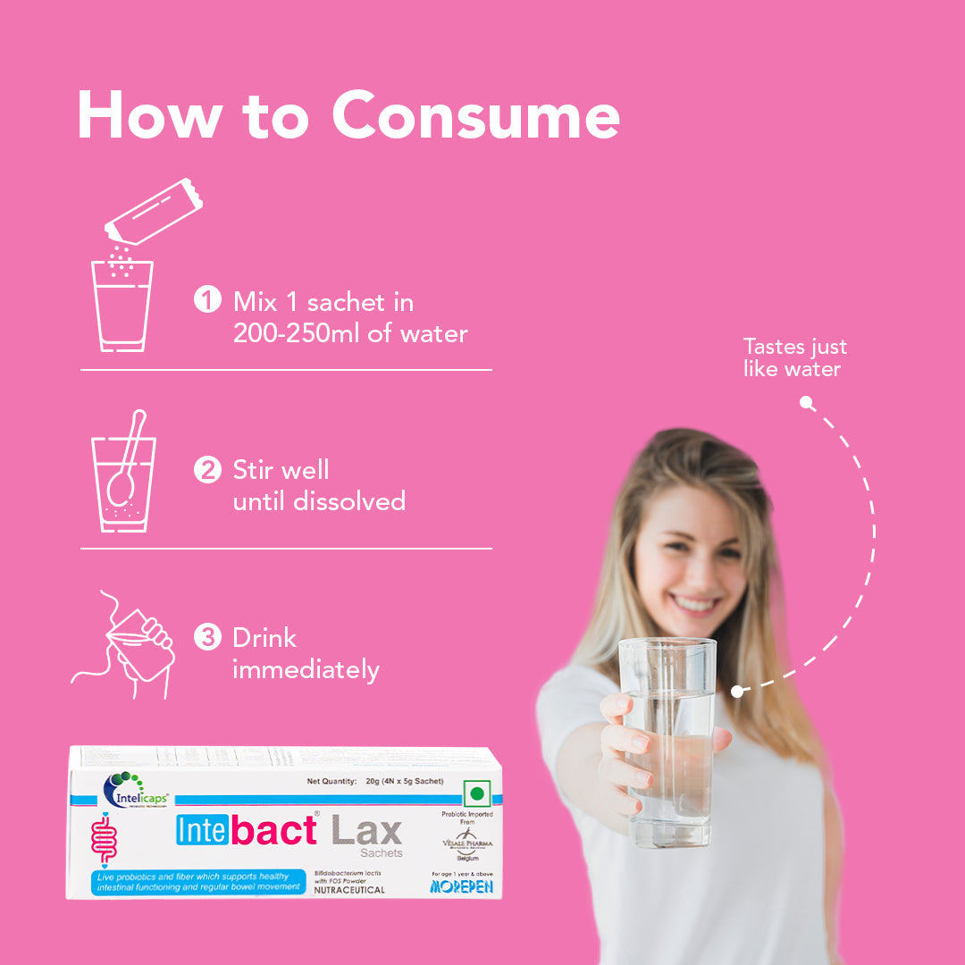Dr Morpen Intebact Probiotic Laxative – Best Solution For Constipation Relief | Swadesiicart