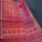 Light Pink And Rose Pink Colour Block Print Pure Kota Cotton Saree By Gayathri Reddy Designer Studio | Swadesiicart