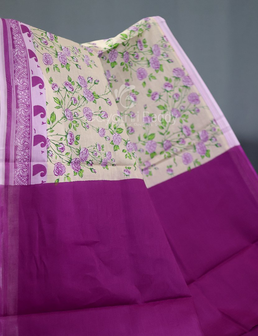 Block Print Baby Lime Yellow Coloured Mulmul Cotton Saree By Gayathri Reddy Designer Studio | Swadesiicart