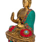 Artvarko Brass Buddha Vitarka Statue Multicolor - Swadesiicart