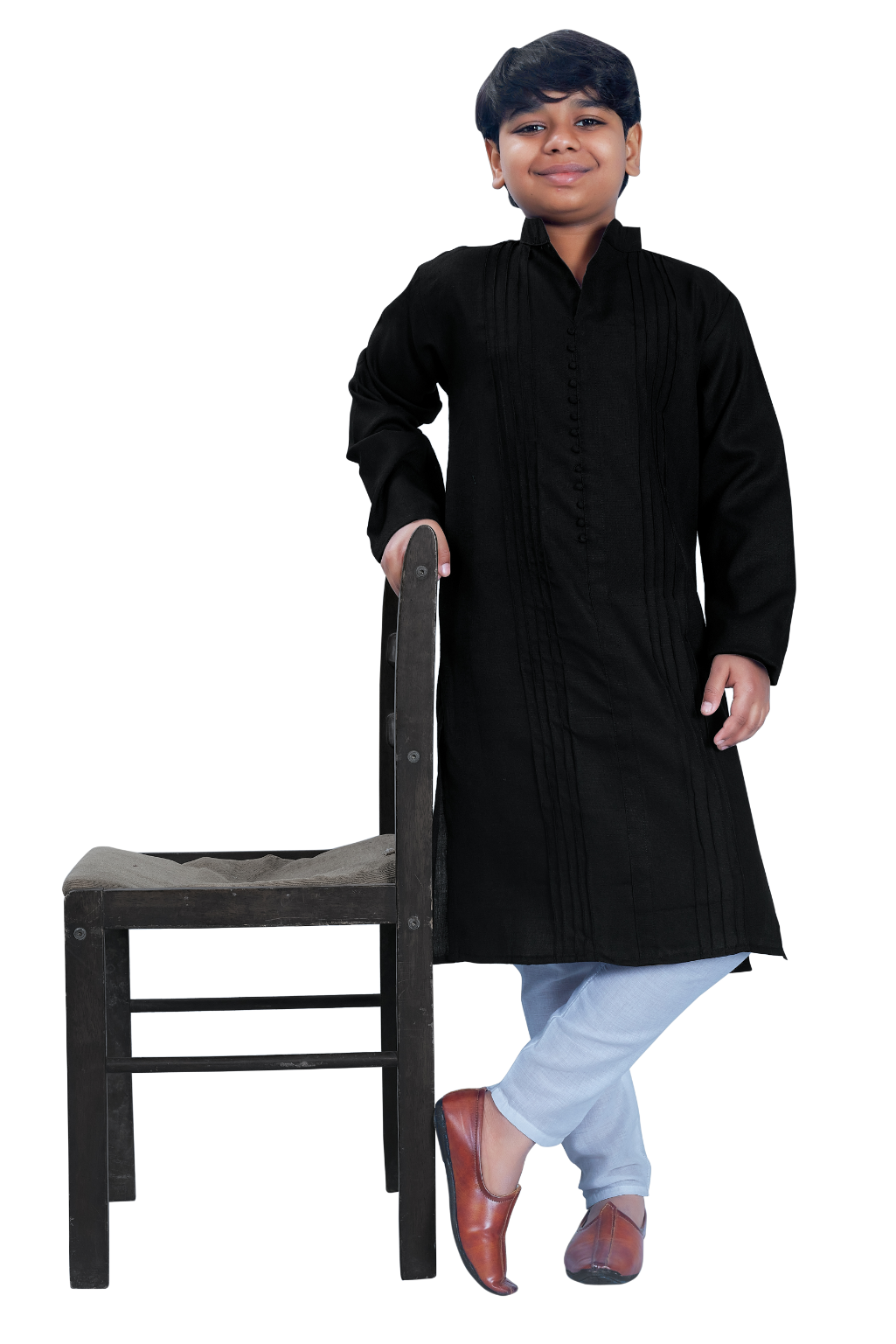 DEIANA'S Casual Designer Kurta Pyjama Set For Boys And kids (Black) | Swadesiicart