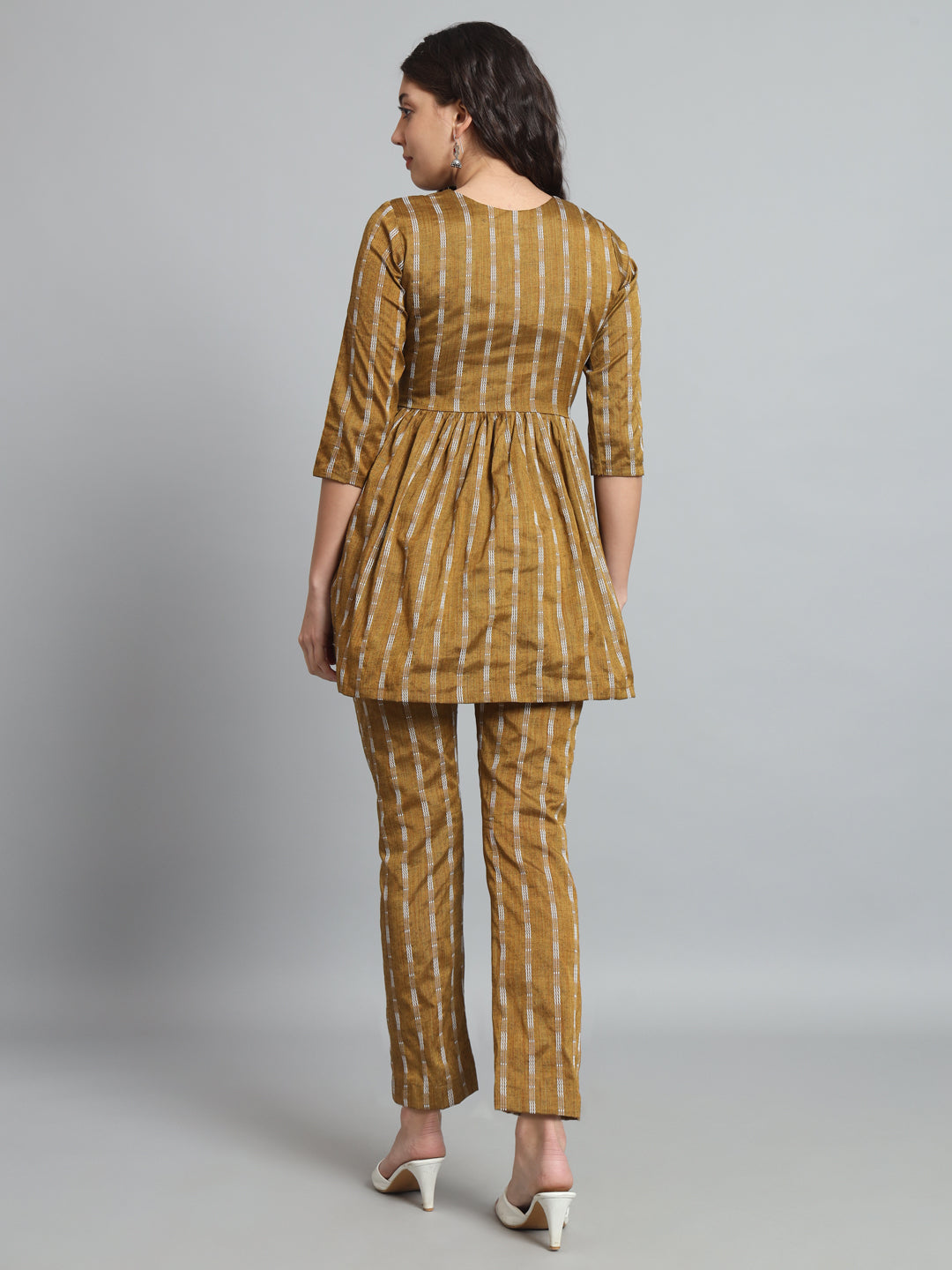 Fab Fashion Mustard Co-Ord Set - Swadesiicart