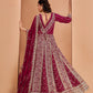 Anaita Dark Pink Georgette Embroidered Salwar Suit