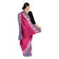 Exclusive Collection 100% Pure Cotton Magenta Tant Saree With Hand Weaving Work - Swadesiicart