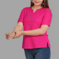 House of RP Women's Pink Rayon Solid Casual Tunic | Swadesiicart
