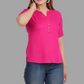 House of RP Women's Pink Rayon Solid Casual Tunic | Swadesiicart