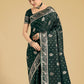 Monjolika Fashion Traditional Dark Geen Woven Banarasi Satin Silk Saree | Swadesiicart