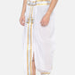 Sethukrishna Men White Solid Pocket Dhoti Pant | Swadesiicart