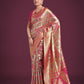 Monjolika Fashion Charming Rani Pink and Gold Soft Banarasi satin Silk Saree With Pretty Blouse Piece | Swadesiicart
