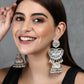 Joban Fashion Women Ghungroo Style Silver Tone Jhumka | Swadesiicart