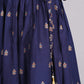 House of RP Women's Blue Rayon Ethnic Printed Circular Skirt | Swadesiicart