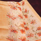 Shades of Orange Colour Printed Semi Chanderi Saree By Gayathri Reddy Designer Studio | Swadesiicart