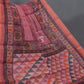 Mauve Pink Colour Geometric Print Semi Chanderi Saree By Gayathri Reddy Designer Studio | Swadesiicart