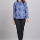 House of RP Women's Blue Cotton Floral Printed Casual Shirt | Swadesiicart