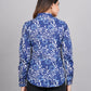House of RP Women's Blue Cotton Floral Printed Casual Shirt | Swadesiicart