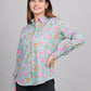 House of RP Women's Green Cotton Floral Printed Casual Shirt | Swadesiicart