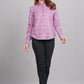 House of RP Women's Pink Cotton Floral Printed Casual Shirt | Swadesiicart