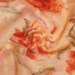 Shades of Orange Colour Printed Semi Chanderi Saree By Gayathri Reddy Designer Studio | Swadesiicart