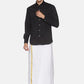 Sethukrishna White Solid Readymade Cotton Dhoti For Men | Swadesiicart