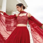 Anaita Red Georgette Lehenga Choli With Sequence & Thread Work