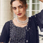 Anaita Navy Georgette Lehenga Choli With Sequence & Thread Work