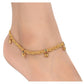 AanyaCentric Gold-Polished Traditional Anklets Payal - Classic and Stylish for Women and Girls