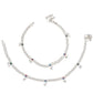 AanyaCentric Silver Plated Traditional Anklets Payal - Classic and Stylish for Women and Girls