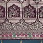 Monjolika Fashion Wine With Gold Bordar Banarasi Zari Woven Satin Saree | Swadesiicart