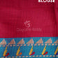 Rani Pink And Blue Printed Semi Soft Silk Kota Saree By Gayathri Reddy Designer Studio | Swadesiicart
