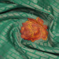 Sea Green Colour With Orange Blouse Cotton Brasso Saree By Gayathri Reddy Designer Studio | Swadesiicart