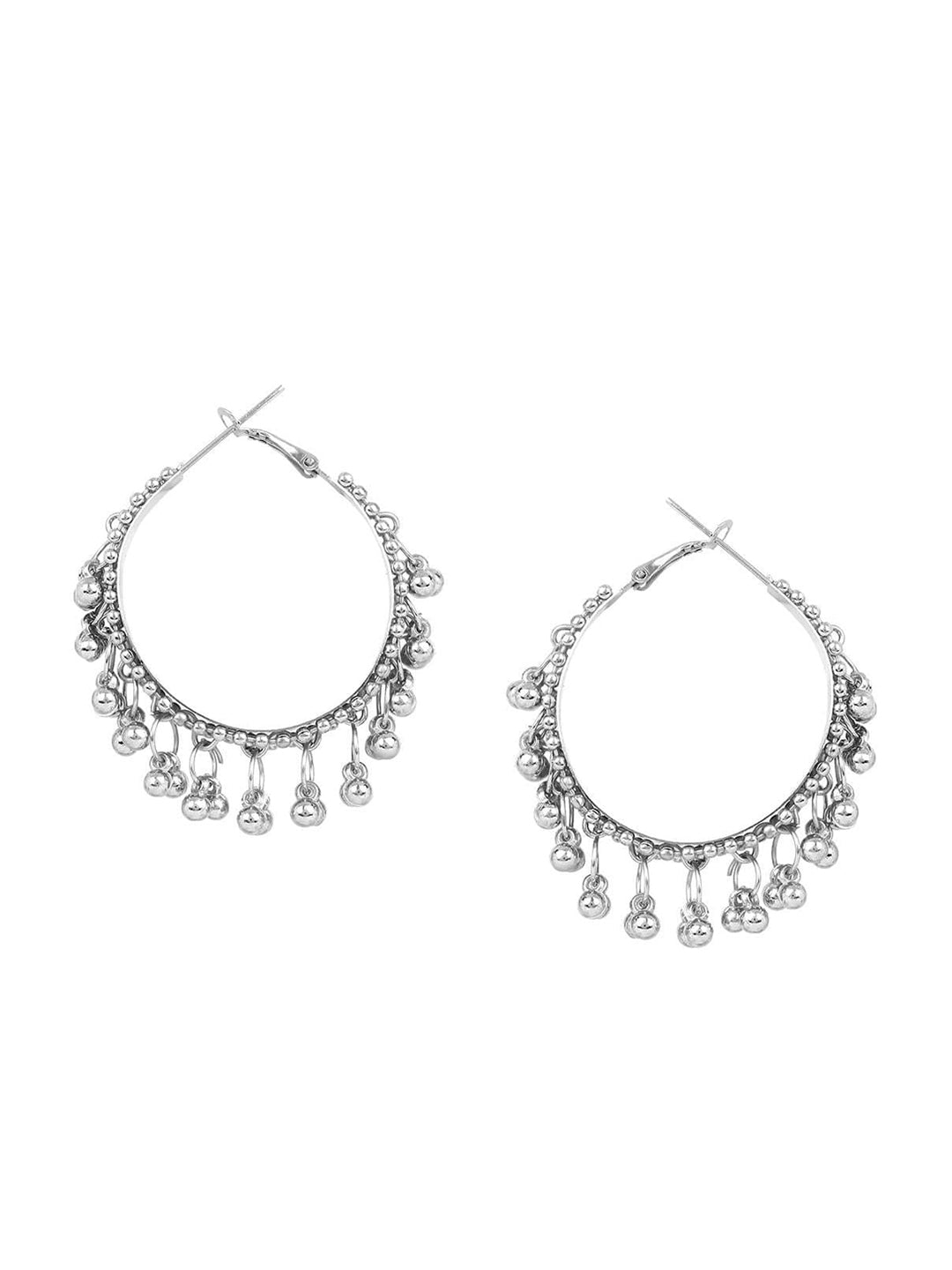 Cardinal Oxidized Silver-Toned Long Jewellery Set - Swadesiicart