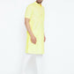 Even Apparels Yellow Color Pure Cotton Men's Kurta With Band Collar | Swadesiicart