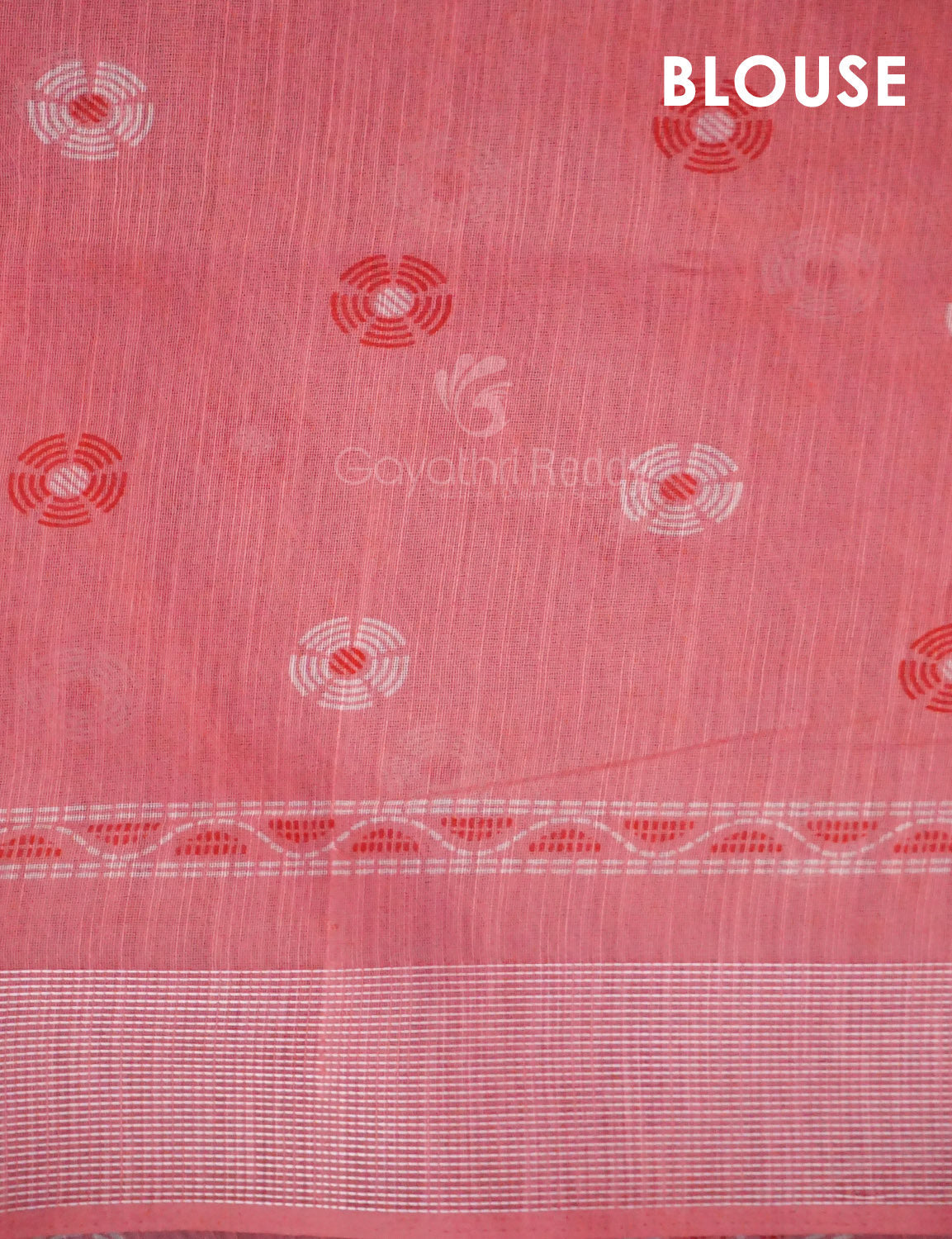 Shades of Light Peach Colour Floral Print Semi Chanderi Saree By Gayathri Reddy Designer Studio | Swadesiicart