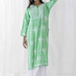HOUSE OF KARI Floral Embroidered Chikankari Straight Kurta | Swadesiicart