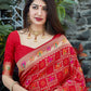 Kalini Red Silk Blend Designer Banarasi Saree | Swadesiicart