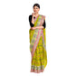 Exclusive Collection 100% Pure Cotton Olive Tant Saree With Hand Weaving Work - Swadesiicart