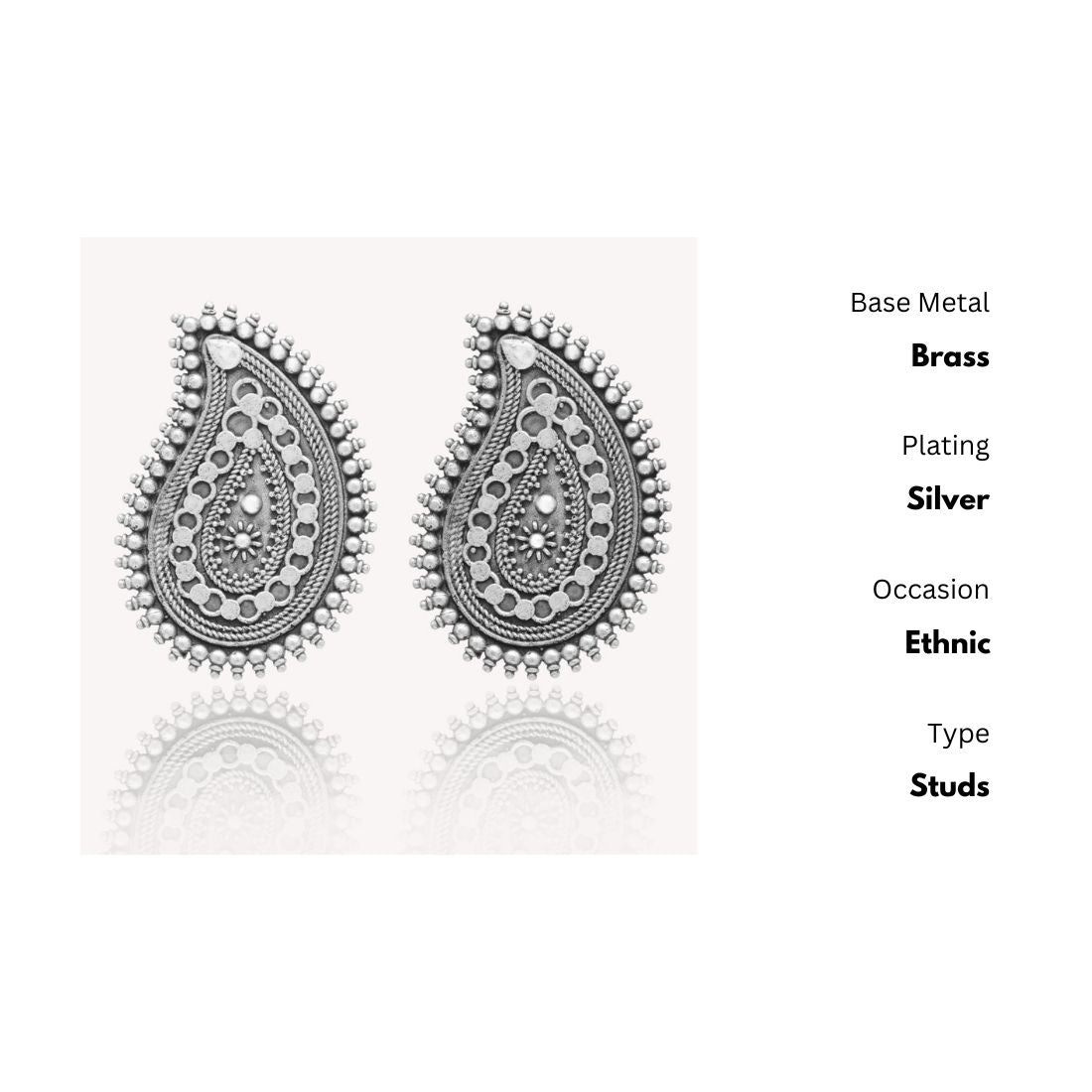 New Stylish Oxidized Gold-Polished Gold Studs Earrings for Womens by House of Ree | Swadesiicart